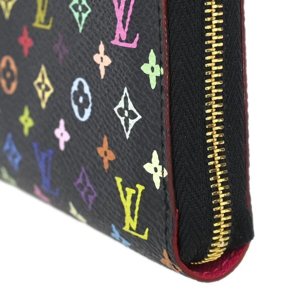 Louis Vuitton Black Multicolor Zippy Coin Purse Wallet M93740 TS1132 184668 - Picture 7 of 7